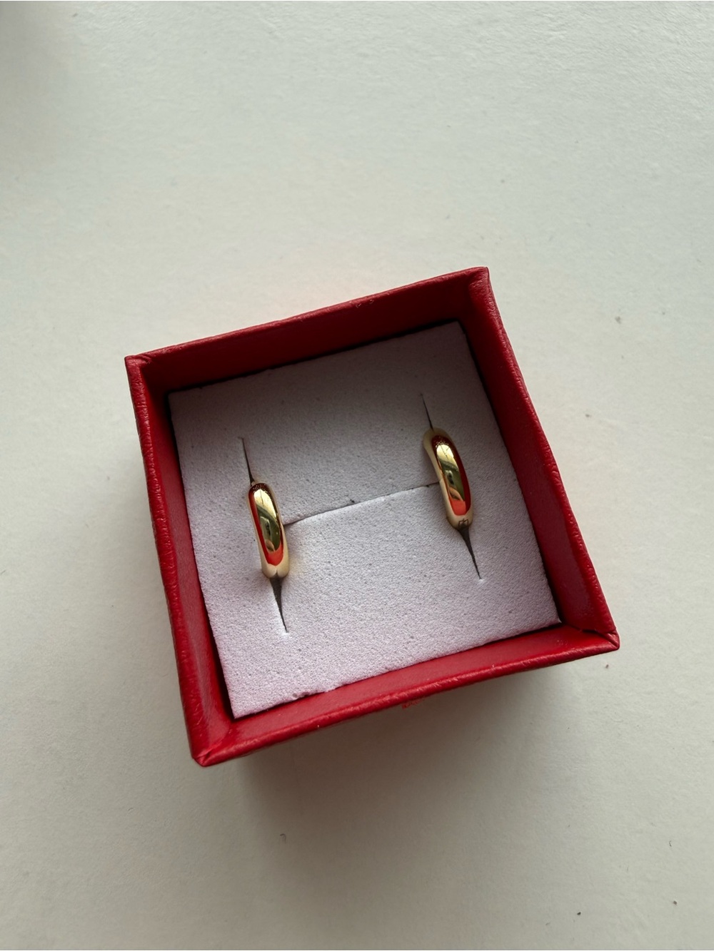 Gold Plated, Sterling silver Huggie Hoop Earrings